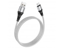 Кабель USB - Apple Lightning HOCO X50 Excellent  2.4A, 1m (серый)