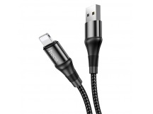 Кабель USB - Apple lightning HOCO X50 Excellent 2.4A, 1m (черный)