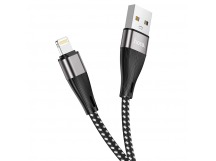 Кабель USB - Apple Lightning HOCO X57 Blessing 2.4A, 1m (черный)