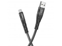 Кабель USB - Micro USB HOCO U105 2.4A, 1.2m (черный)