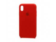 Чехол Silicone Case с лого для Apple iPhone XR (014) красный