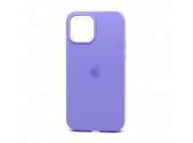 Чехол Silicone Case с лого для Apple iPhone 12 Pro Max/6.7 (полная защита) (041) сиреневый