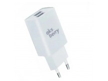 Адаптер Сетевой Aksberry T38 2USB/5V/2.4A (white)