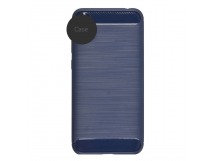                                         Чехол силиконовый Samsung S22 со вставками карбон синий*