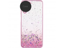                                         Чехол силикон-пластик Samsung S22 Plus звездопад розовый*