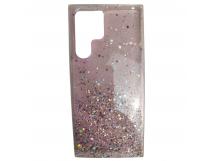                                         Чехол силиконовый Samsung S22 Ultra звездопад розовый*