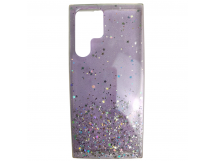                                         Чехол силиконовый Samsung S22 Ultra звездопад фиолетовый*