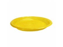 Тарелка пластиковая десертная D165мм (100шт) ПП желтая 1/100/2000шт