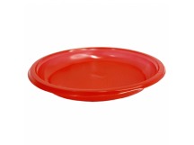 Тарелка пластиковая десертная D165мм (100шт) ПП красная 1/100/2000шт