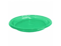Тарелка пластиковая десертная D165мм (100шт) ПП зеленая 1/100/2000шт