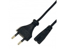 Шнур сетевой для аппаратуры, вилка - евроразъем С7, кабель 2x0,5 кв. мм. 1,8м "Rexant"