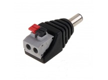 Разъем питания, штекер FW-16 "папа" DC 2,1х5,5 пружинный зажим, шт