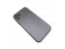 Чехол iPhone 11 (Glass Camera) Силикон 1.5mm Серый