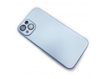 Чехол iPhone 13 (Glass Camera) Силикон 1.5mm Голубой