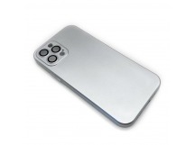 Чехол iPhone 13 Pro (Glass Camera) Силикон 1.5mm Серебряный