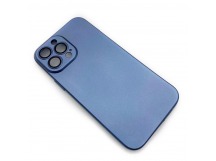 Чехол iPhone 13 Pro (Glass Camera) Силикон 1.5mm Синий