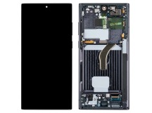 Дисплей для Samsung Galaxy S22 Ultra (S908B/S9080) модуль с рамкой Черный - OR (SP)