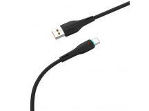 Кабель USB - TypeC DENMEN D16T 3.6A (черный) 1м