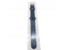 Ремешок для Apple Watch 38/40/41mm №08 силиконовый Темно-Синий (Размер SM)