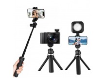 ONX3® Noir Huawei Honor 6 Plus/Honor 6X Universal Adjustable Mini Selfie Bâton De Poche Manfrotto Intégrée Déclencheur à Distance 