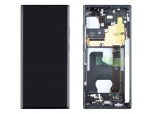 Дисплей для Samsung N985F Galaxy Note 20 Ultra в рамке + тачскрин (черный) 100%