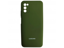                                     Чехол силиконовый Samsung A03s Silicone Cover хаки