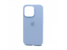Чехол-накладка Silicone Case с лого для Apple iPhone 13 Pro (пол. защита) (005) голубой
