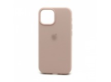 Чехол-накладка Silicone Case с лого для Apple iPhone 13 mini (полная защита) (019) розовый