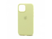 Чехол-накладка Silicone Case с лого для Apple iPhone 13 mini  (полная защита) (051) светло желтый