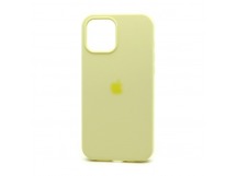Чехол-накладка Silicone Case с лого для Apple iPhone 13 Pro Max (полная защита) (051) светло желтый