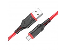 Кабель USB - Micro USB Borofone BX67 (100см) красный