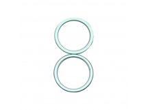 Рамка (кольцо) задней камеры iPhone 11 (2шт. комплект) Зеленый