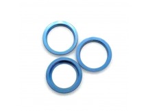 Рамка (кольцо) задней камеры iPhone 12 Pro Max (3шт. комплект) Синий