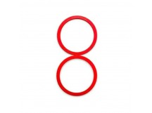 Рамка (кольцо) задней камеры iPhone 12/12 Mini (2шт. комплект) Красный