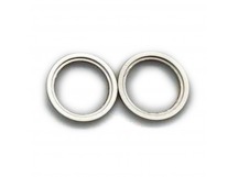 Рамка (кольцо) задней камеры iPhone 13/13 Mini (2шт. комплект) Серебро