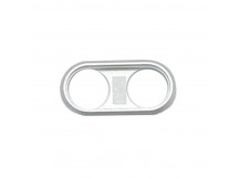 Рамка (кольцо) задней камеры iPhone 8 Plus (1шт.) Серебро