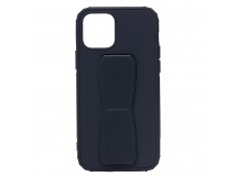 Чехол-накладка - PC058 для Apple iPhone 12/iPhone 12 Pro с подставкой и магнитом (dark blue)