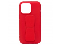 Чехол-накладка - PC058 для Apple iPhone 13 Pro с подставкой и магнитом (red)