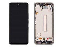 Дисплей для Samsung A536F Galaxy A53 5G (2022) в рамке + тачскрин (черный) 100%