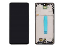 Дисплей для Samsung A736F Galaxy A73 5G (2022) в рамке + тачскрин (черный) 100%