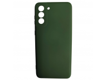                                         Чехол силиконовый Samsung S21 Plus Silicone Cover темно-зеленый