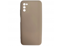                                     Чехол силиконовый Samsung A03s Silicone Cover бежевый