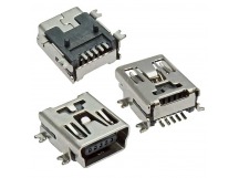 Гнездо на плату mini USB 5pin (USB/M-1J)