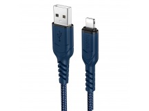 Кабель USB - Apple lightning HOCO X59 1.0m 2.4A (синий)