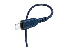 Кабель USB - Apple lightning HOCO X59 1.0m 2.4A (синий), шт
