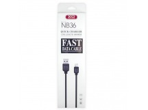 Кабель USB - Lightning XO NB36 чёрный , шт