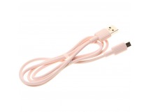Кабель USB-MicroUSB XO NB156 розовый, шт