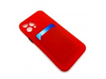 Чехол iPhone 13 Pro с Карманом для карты Красный