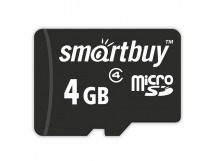 Карта памяти 4Gb MicroSD SmartBuy, шт