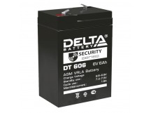 Аккумулятор свинцово-кислотный  6V,  6,0 Ah DT606 "Delta"